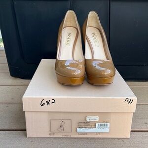 NWT Prada Calzature Donna Heels size 37 1/2